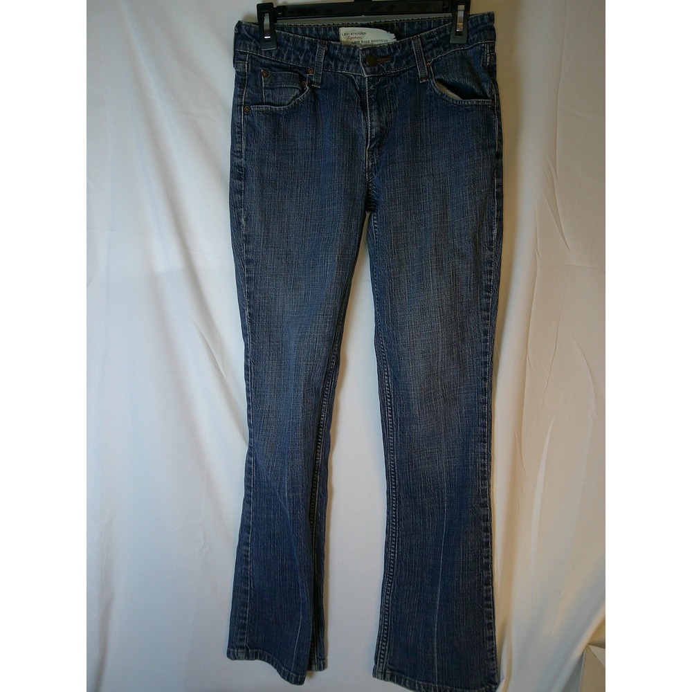Levi Strauss Signature Womens Low Rise Bootcut Jeans Medium Wash Blue Misses 6 M